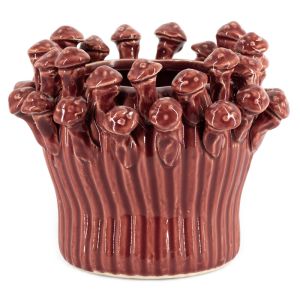 Vaas shroom keramiek roze