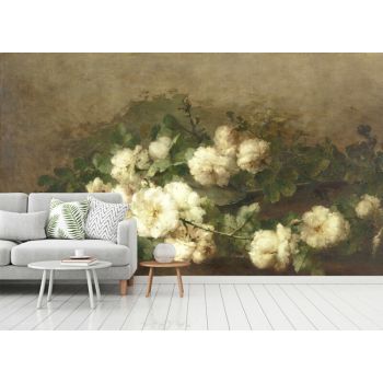 Fotobehang Roses on a Guitar