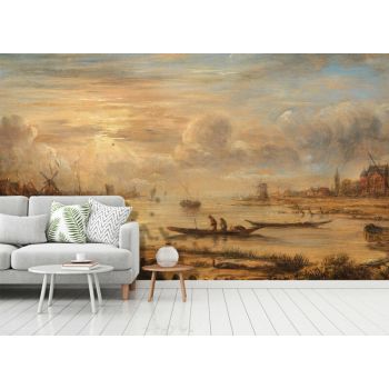 Fotobehang Riversight at Sunrise