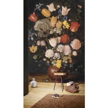 Fotobehang Bouquet of flowers in an earthenware Vase