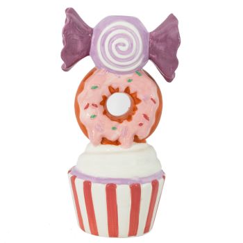 Aardewerk kaarsenstandaard candy