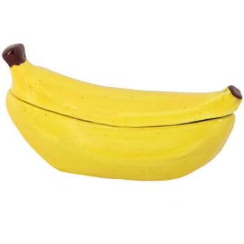 Opbergdoos met deksel banaan