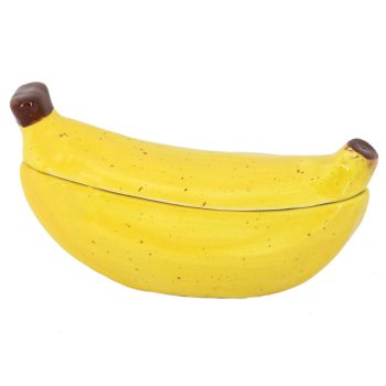 Opbergdoos met deksel banaan