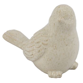Aardewerk vogel beige