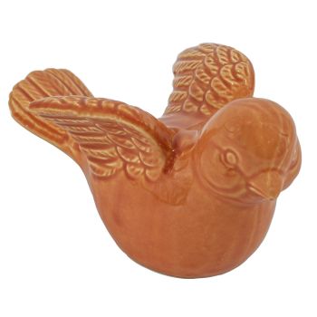 Aardewerk vogel tangerine