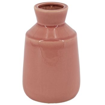 Aardewerk vaas pink