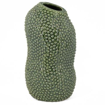 Aardewerk pickle vaas groen