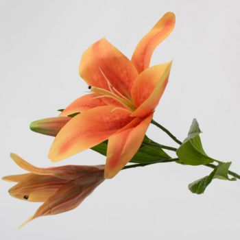 Kunstbloem lelie oranje