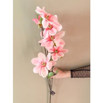 Kunsttak magnolia XL roze