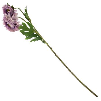Kunstbloem chrysant paars