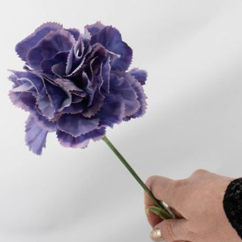 Kunstbloem anjer paars