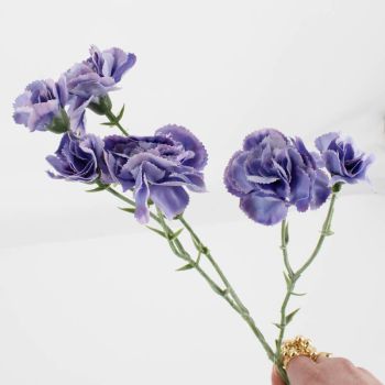 Kunstbloem anjer paars