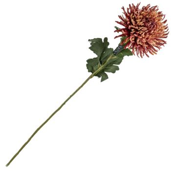 Kunstbloem chrysant oudroze