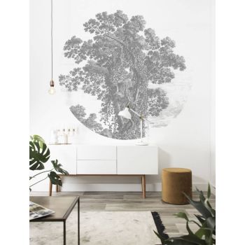 Behangcirkel Engraved tree