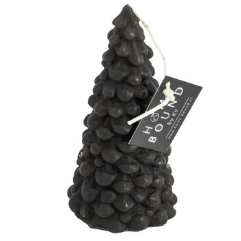 Kaars kerstboom zwart