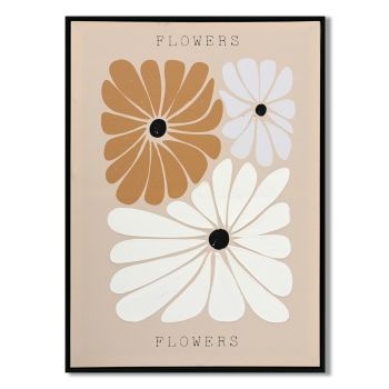 Schilderij bloemen organisch