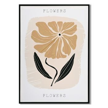 Schilderij bloemen organisch