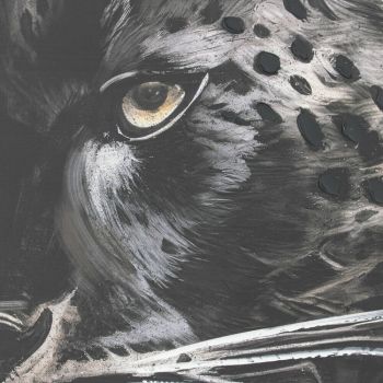 Schilderij panter abstract