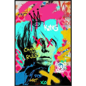 Schilderij high gloss popart Andy Warhol 