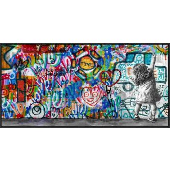 Schilderij high gloss popart Frida Banksy 