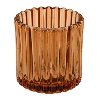 Glazen waxinehouder sandstone