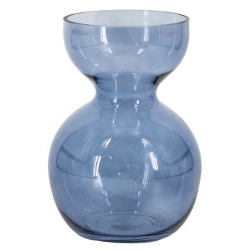 Glazen vaas blauw