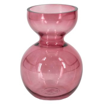 Glazen vaas roze