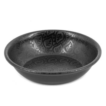 Schaaltje metaal zwart