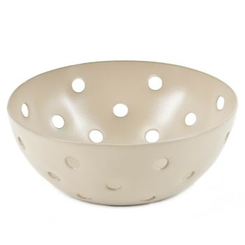 Schaaltje metaal cirkels zand