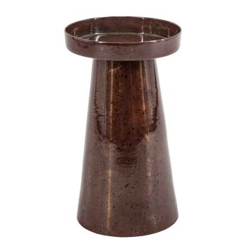 Metalen kaarsenstandaard rosewood