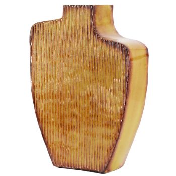 Metalen vaas Solid mustard