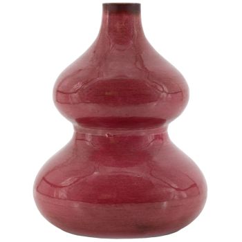 Metalen vaas spheres roze