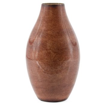 Metalen vaasje amber