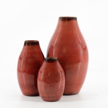 Metalen vaasje sienna