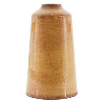 Metalen vaas mustard