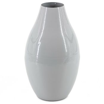 Metalen vaasje grijs