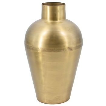 Metalen vaas goud