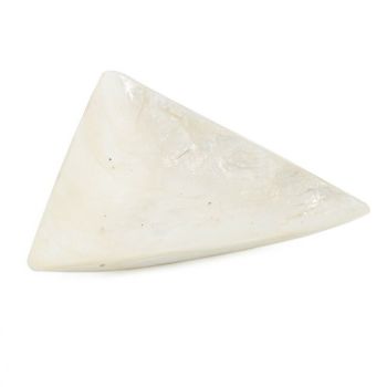 Schaaltje schelp driehoek wit