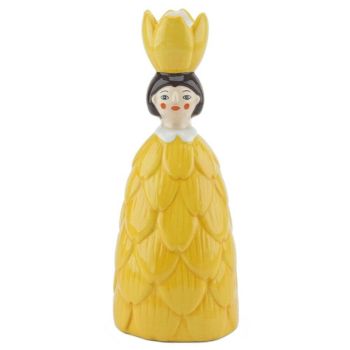 Kaarsenstandaard vrouw bloem