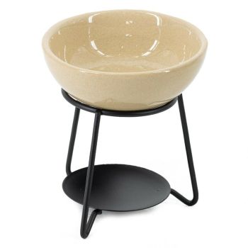 Geurbrander bowl keramiek beige