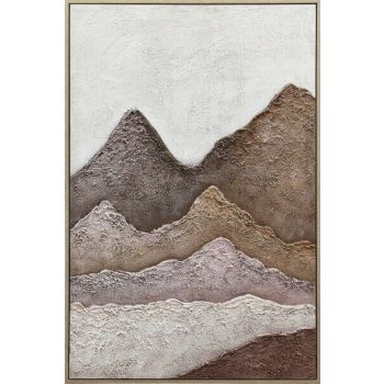 Schilderij handgeschilderd bergen abstract