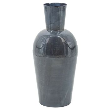 Vaas metaal blauw