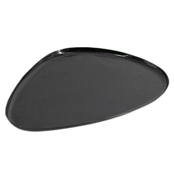 Metalen tray organisch black marble