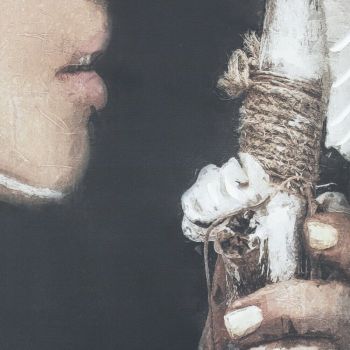 Schilderij vrouw abstract