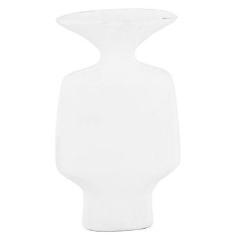 Vaas metaal organisch wit