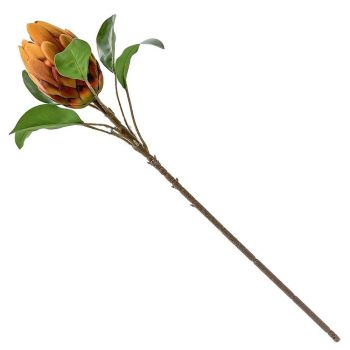 Kunstbloem Protea royal oranje