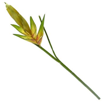 Kunstbloem Heliconia geel