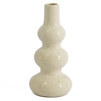 Aardewerk vaas beige 
