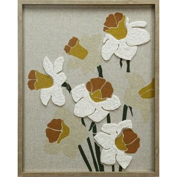 Schilderij 3D bloemen