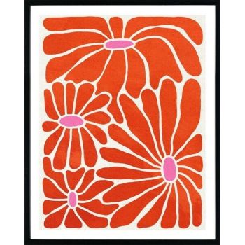 Poster in frame retro flowers